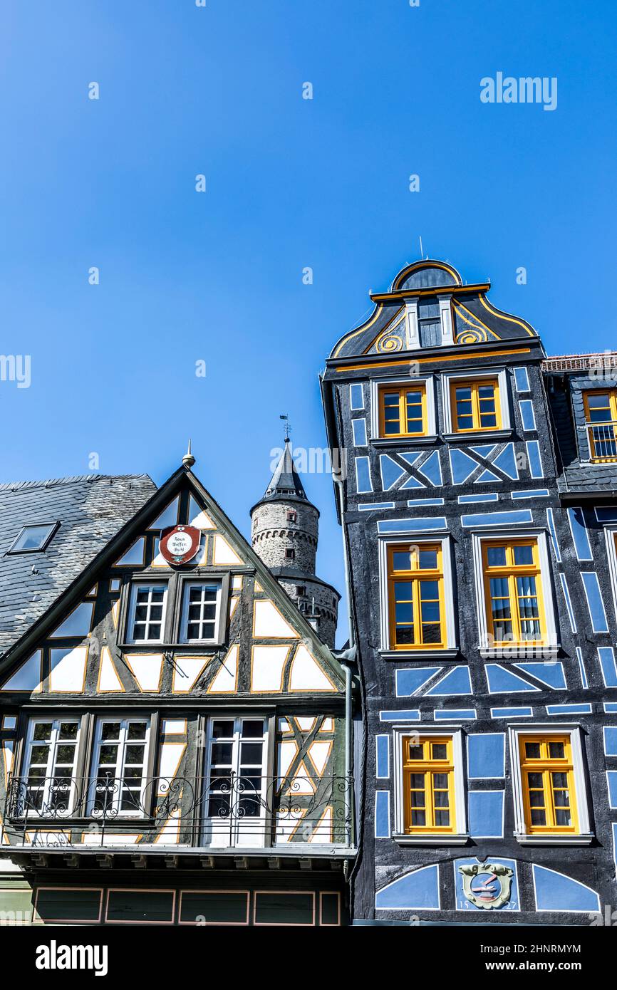half timbered house in Idstein Stock Photo