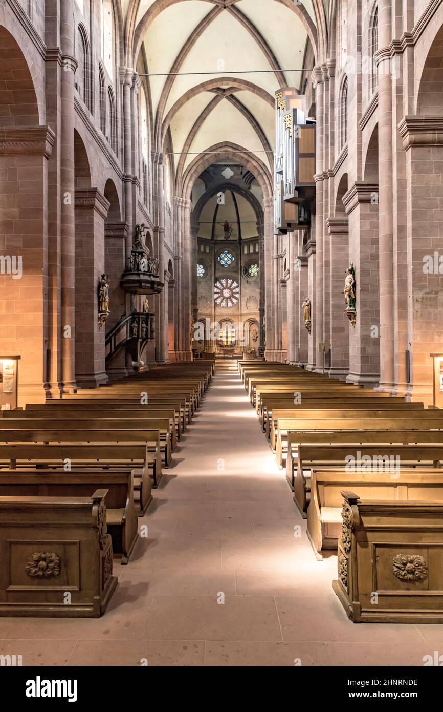 inside the dome of Worms, the old Kings dom Stock Photo