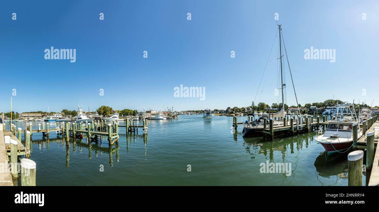 ships and ferries at Barnstable Harbor Stock Photo Alamy