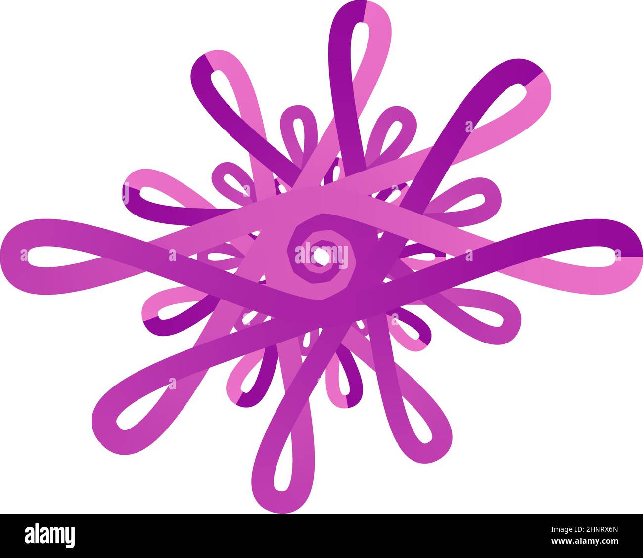 Organic shape design element. Random curvy, curved lines intersecting ...