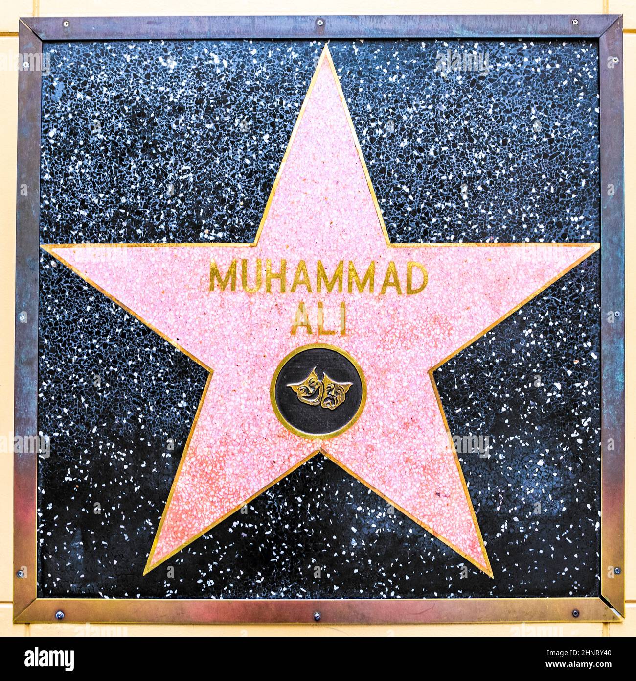 closeup of Star on the Hollywood Walk of Fame for Muhammad Ali Stock ...