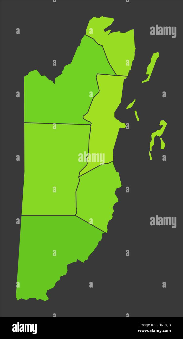 Belize population heat map as color density illustration Stock Photo
