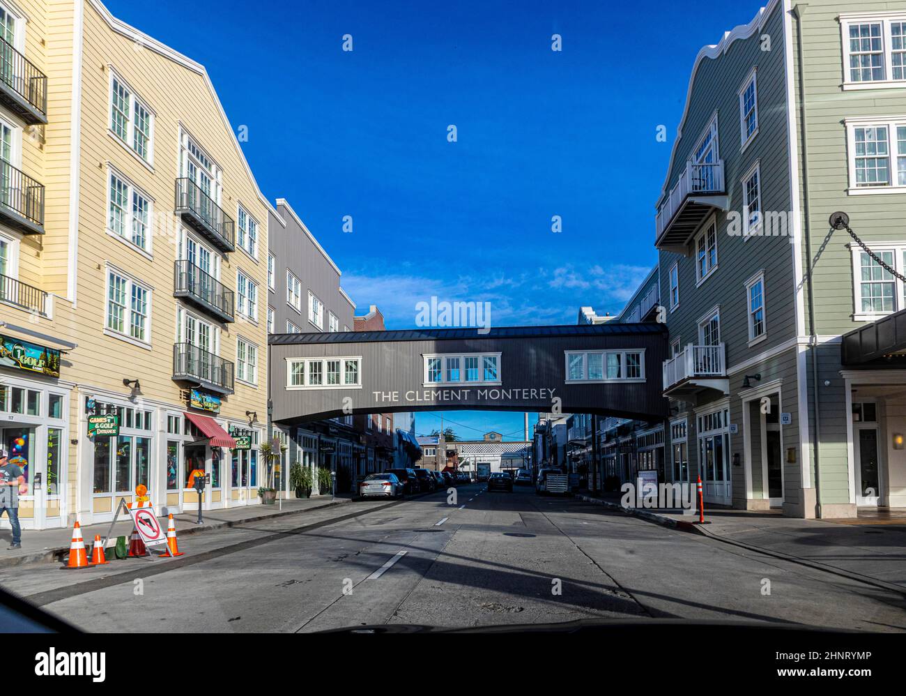Monterey has attracted artists since the late 19th century and many celebrated painters and writers have lived there. It is now a major cruise ship destination. Stock Photo