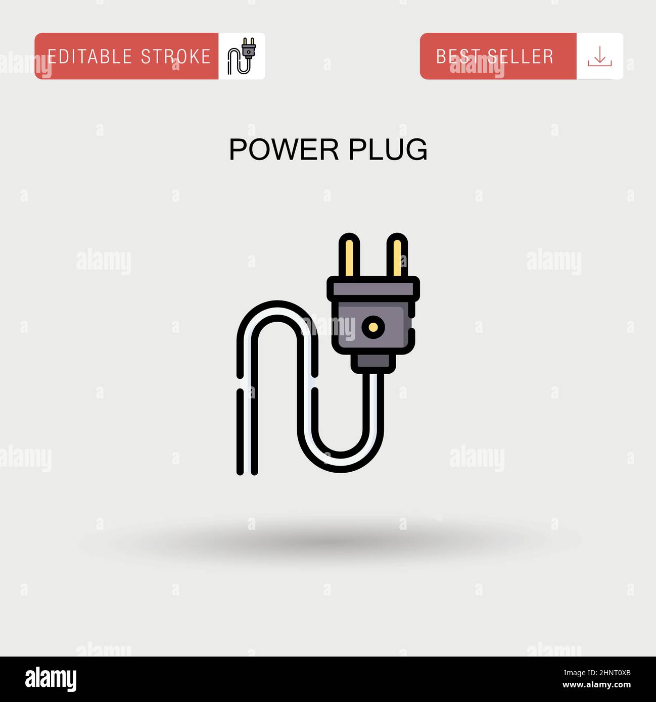 Power plug Simple vector icon Stock Vector Image & Art - Alamy