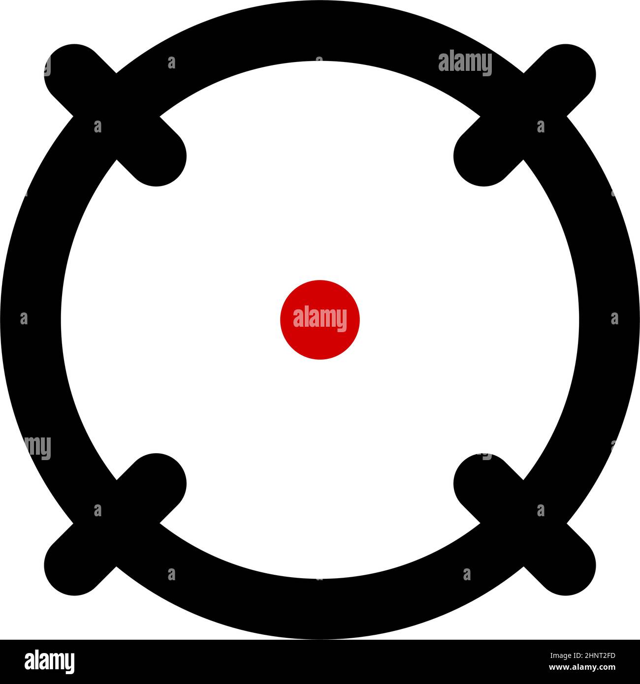 Crosshair, target mark, reticule icon, symbol - stock vector ...