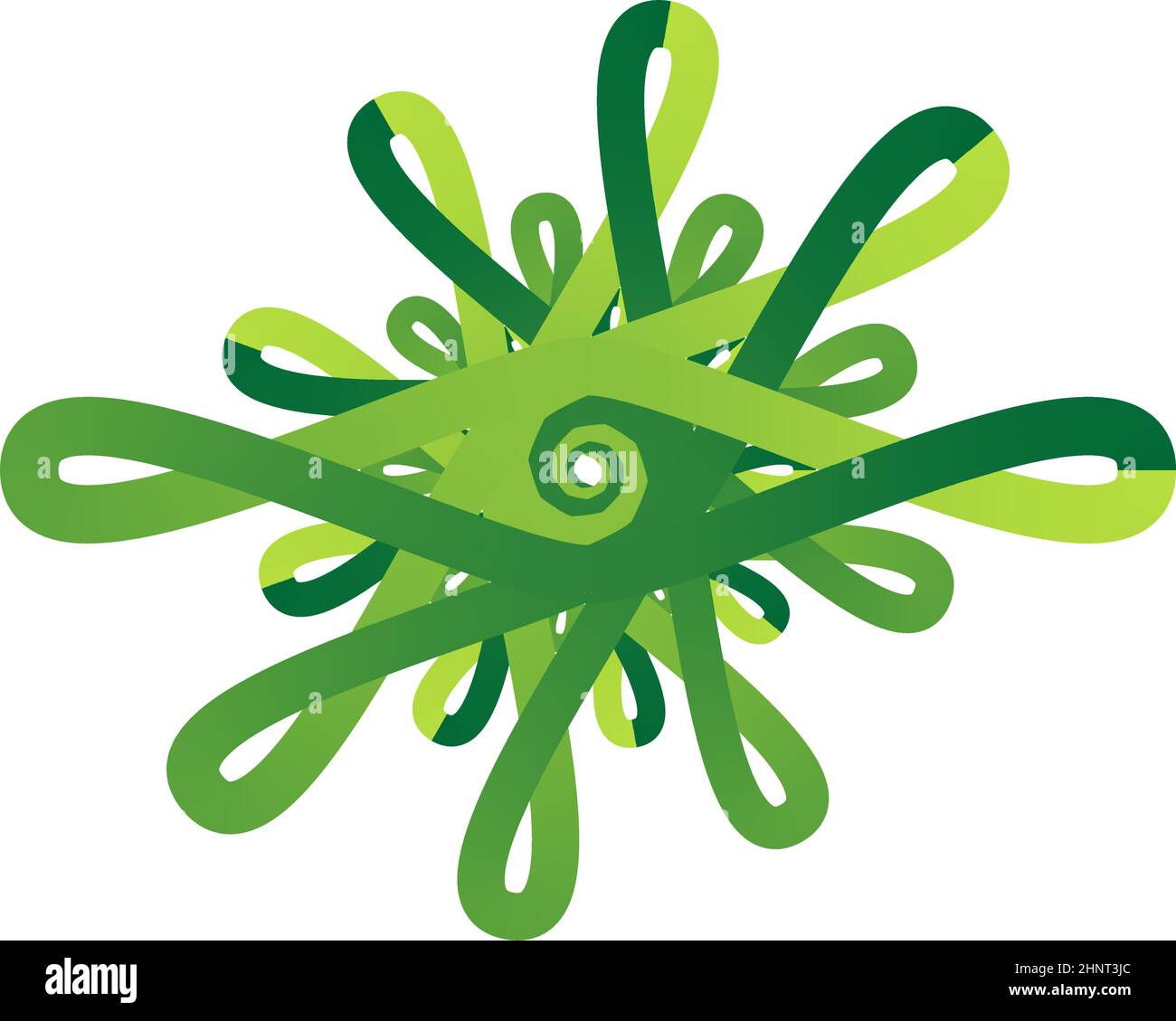 Organic shape design element. Random curvy, curved lines intersecting ...