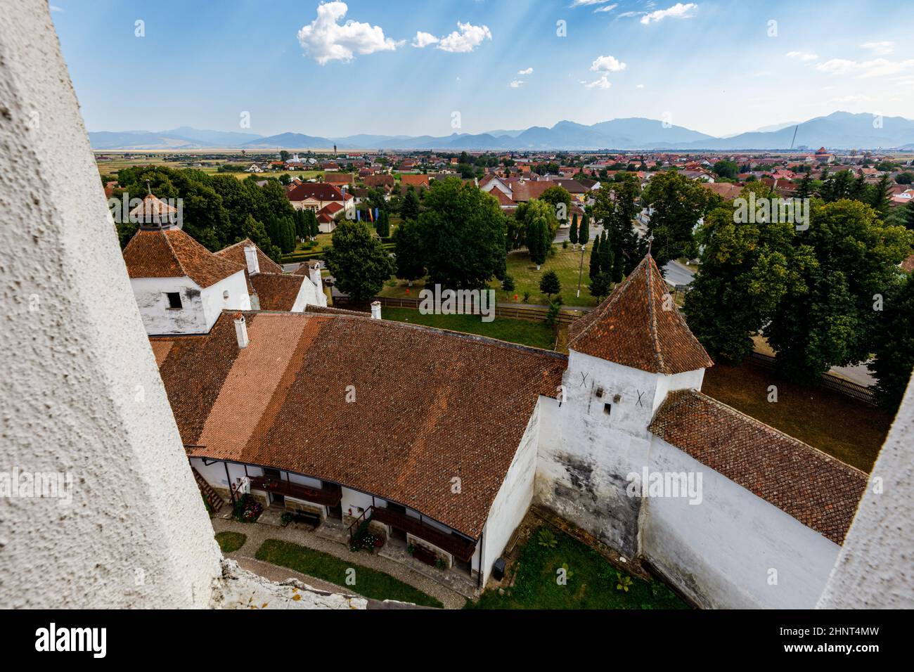 The castle church of harman in Romania Stock Photo