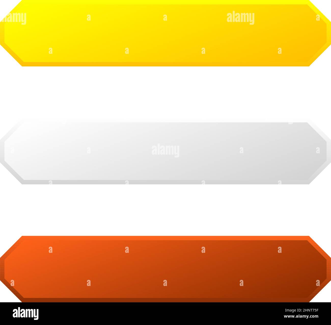 Sign, banner, plaque design shape element. Rectangle plate, board with ...
