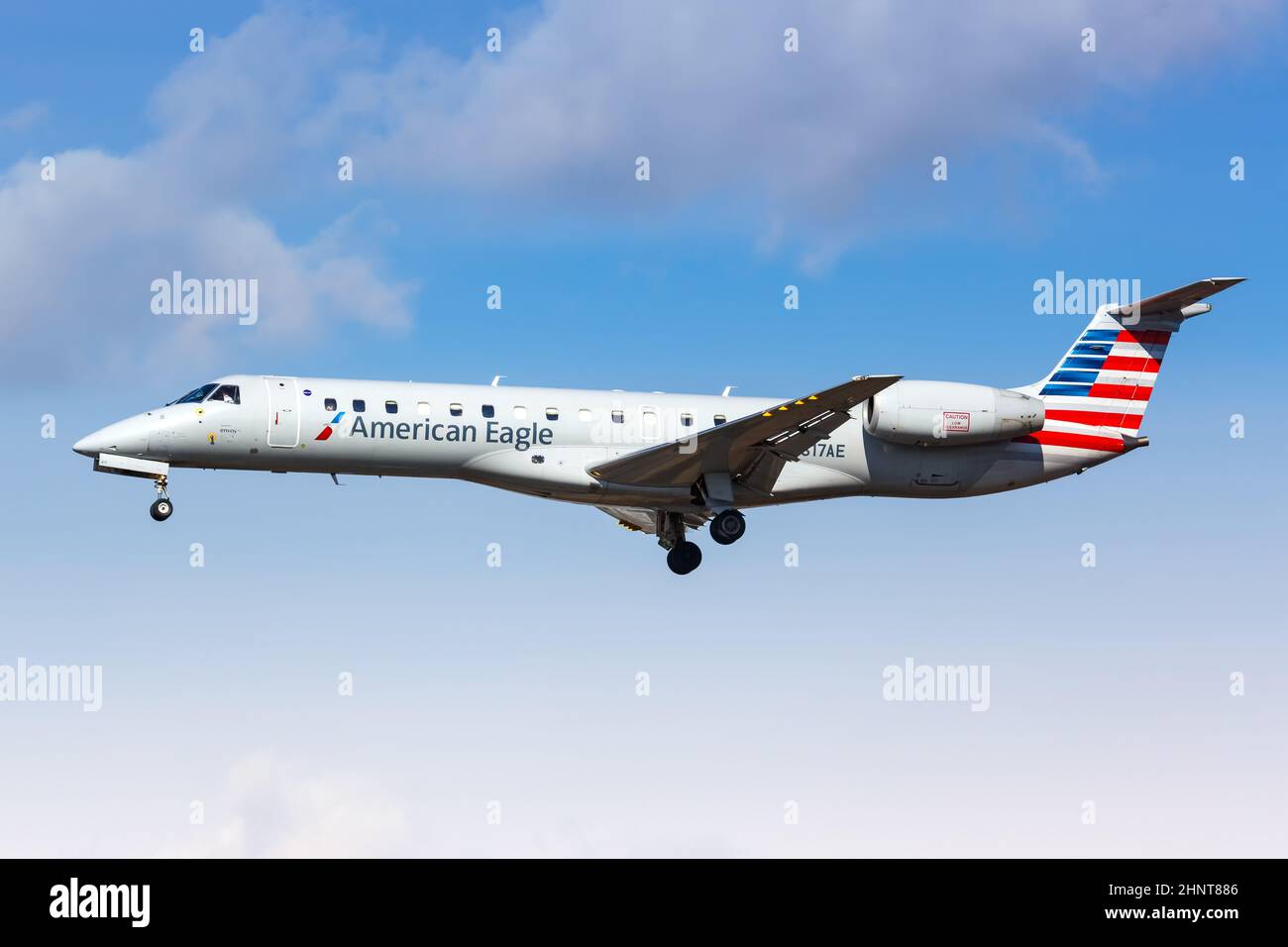 American Eagle Envoy Air Embraer 140 airplane New York JFK airport in