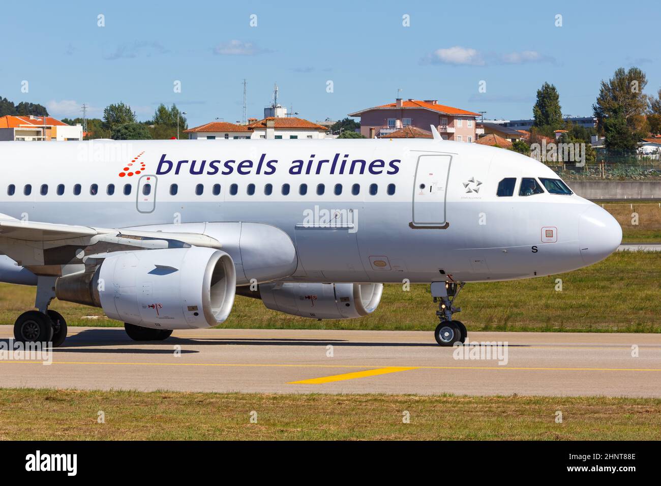 Brussels Airlines Airbus A319 airplane Porto airport in Portugal Stock  Photo - Alamy