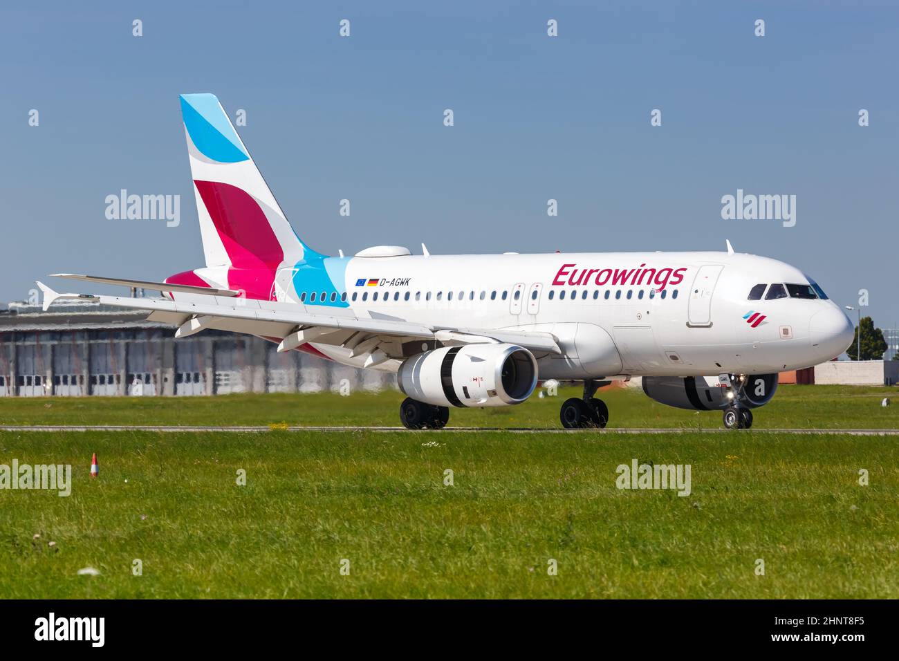 Eurowings Airbus A319 Airplane Stuttgart Airport In Germany Stock Photo Eurowings Airbus A319 Airplane Stuttgart Airport In Germany Stock Photo