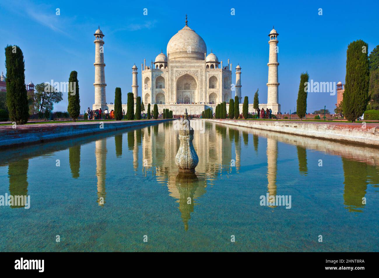 beautiful Taj Mahal in India with blue sky Stock Photo - Alamy