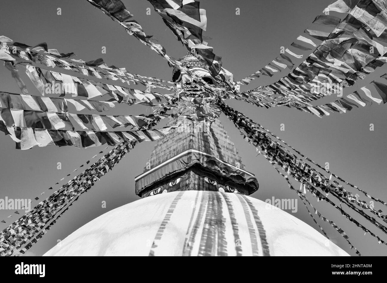 Boudhanath Stupa in Kathmandu valley, Nepal Stock Photo