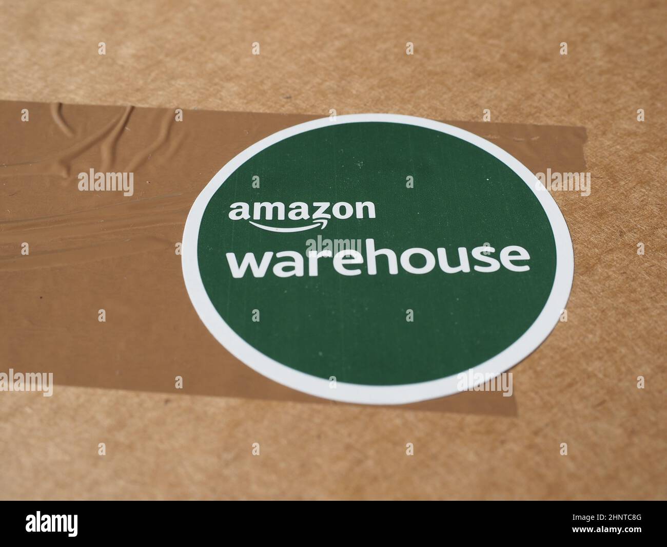 Amazon Warehouse offers great deals on quality used pre-owned or open box products Stock Photo