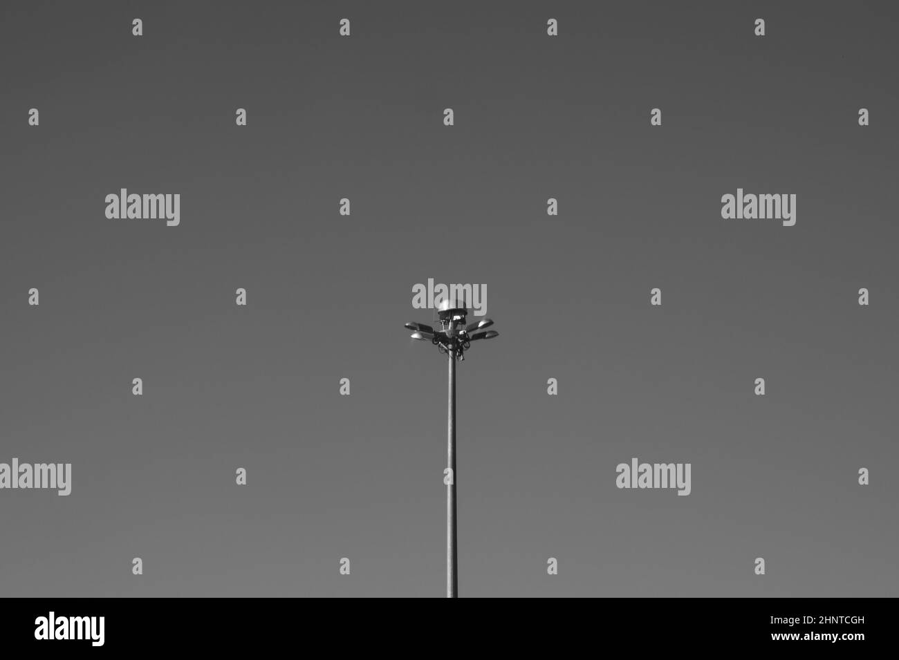 Metal lamp post Black and White Stock Photos & Images - Alamy