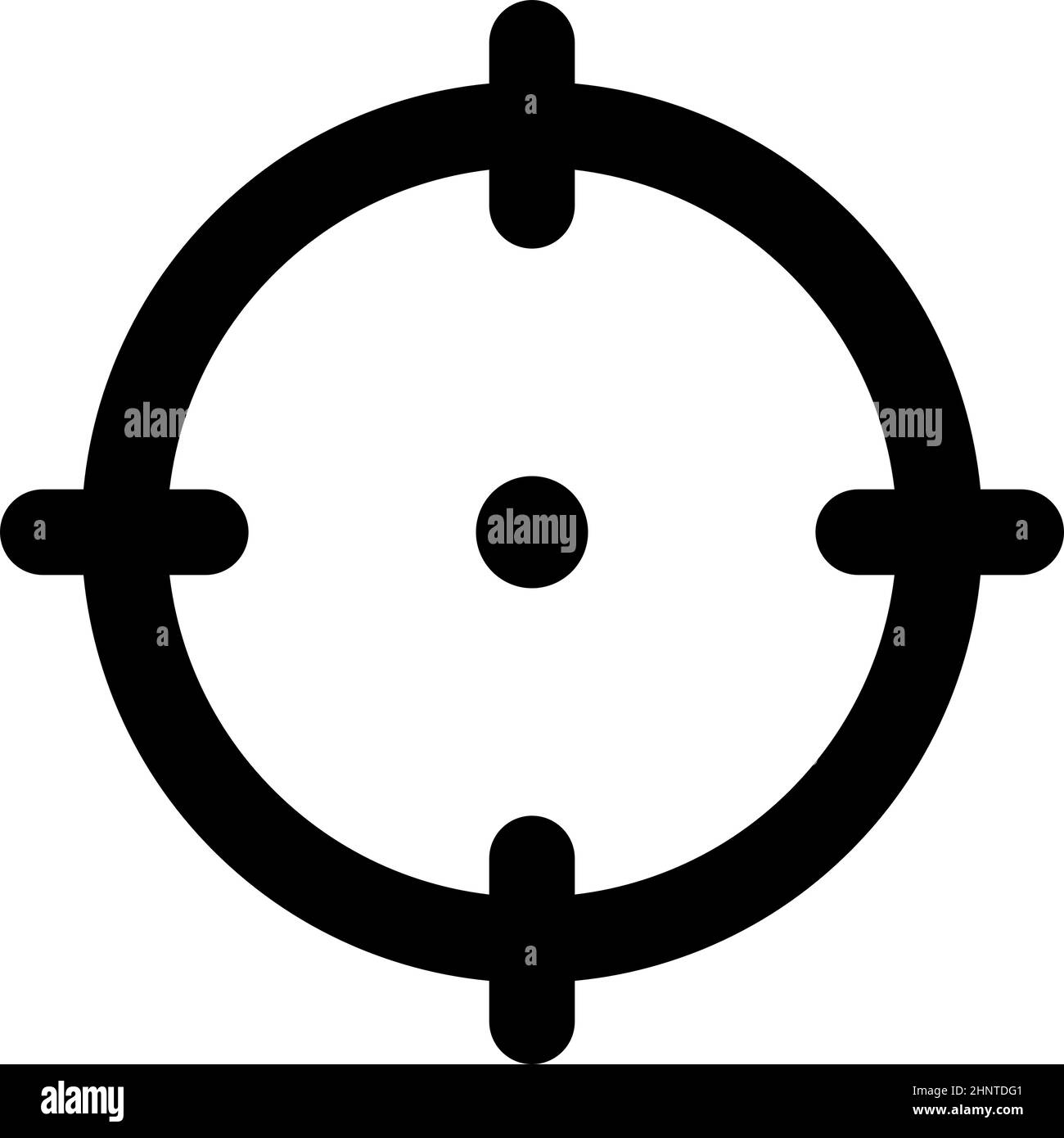 Crosshair, target mark, reticule icon, symbol - stock vector ...