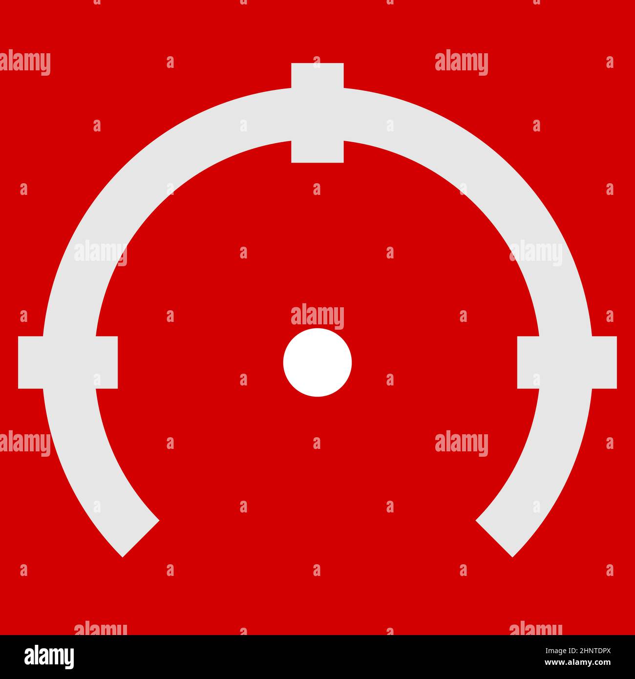 Crosshair, target mark, reticule icon, symbol - stock vector ...
