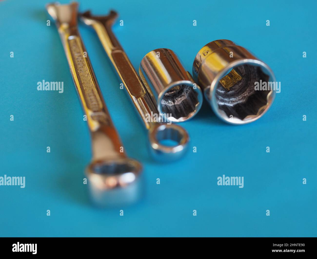 wrench spanner tool Stock Photo Alamy