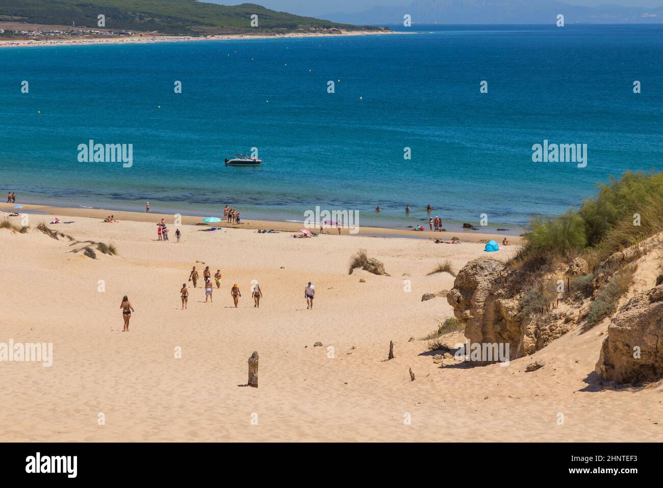 The Playa de Bolonia Beach Stock Photo