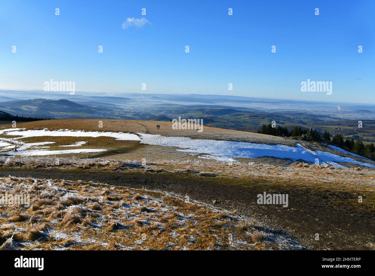 View from the Wasserkuppe in the Rhön Stock Photo