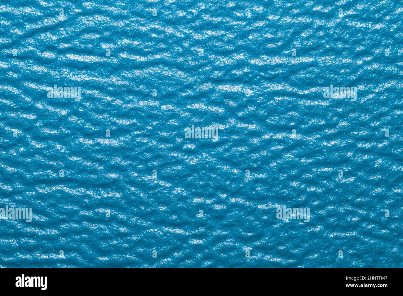 Blue leather texture background. rough material close up Stock Photo
