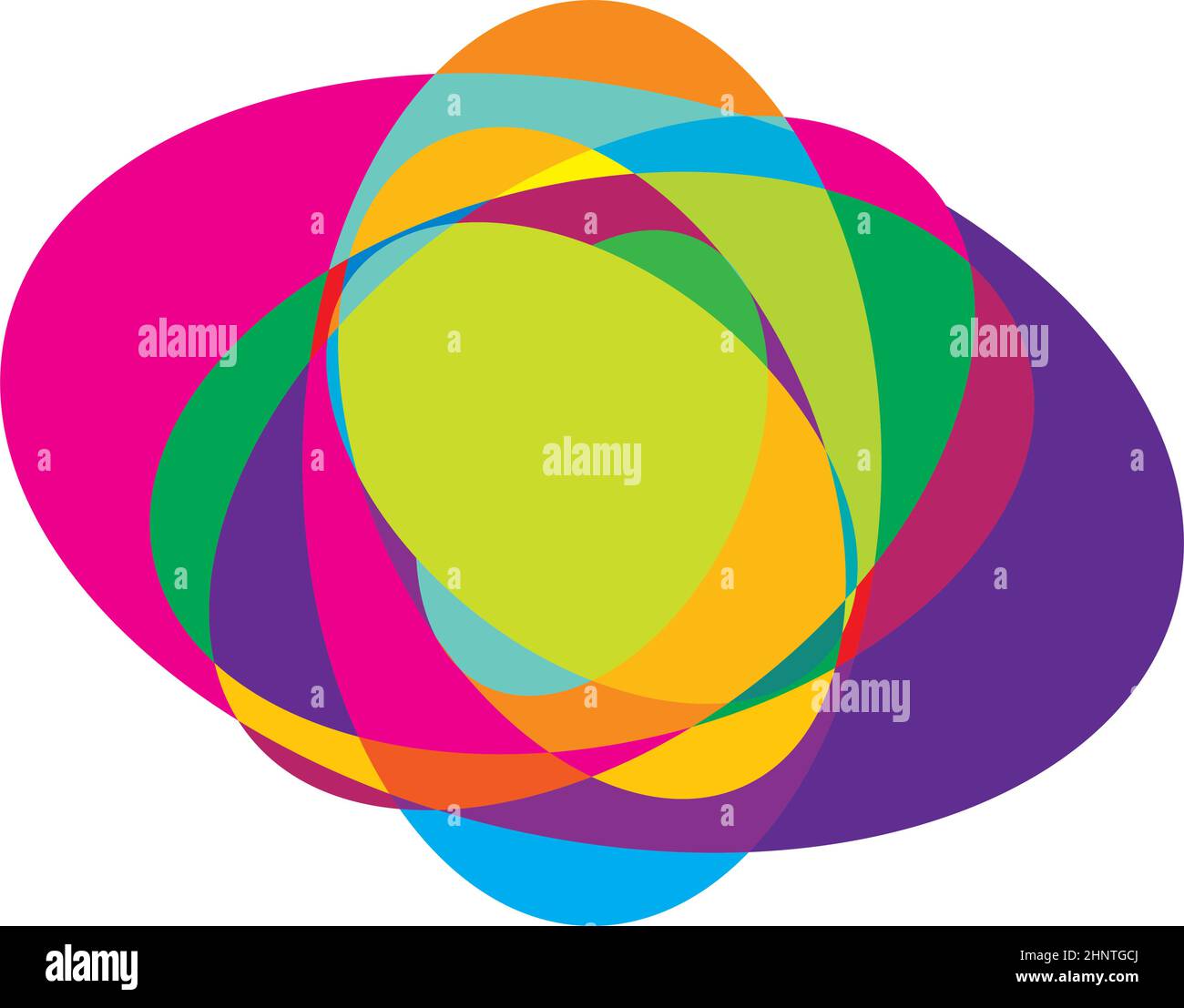 Abstract random circles geometric circular element - stock vector ...