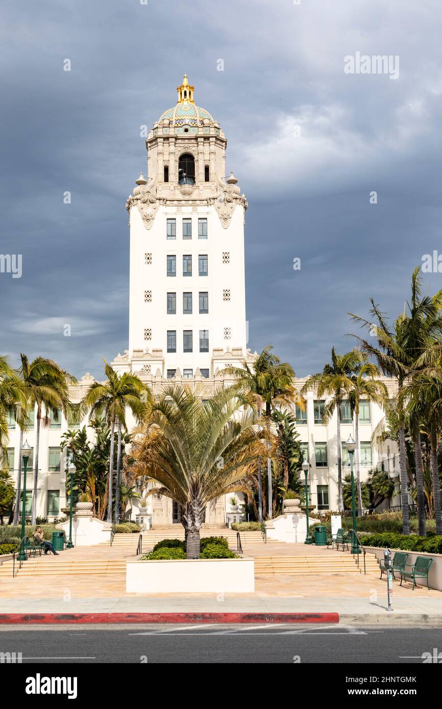 Town Hall in Beverly Hills, California, USA Stock Photo - Alamy