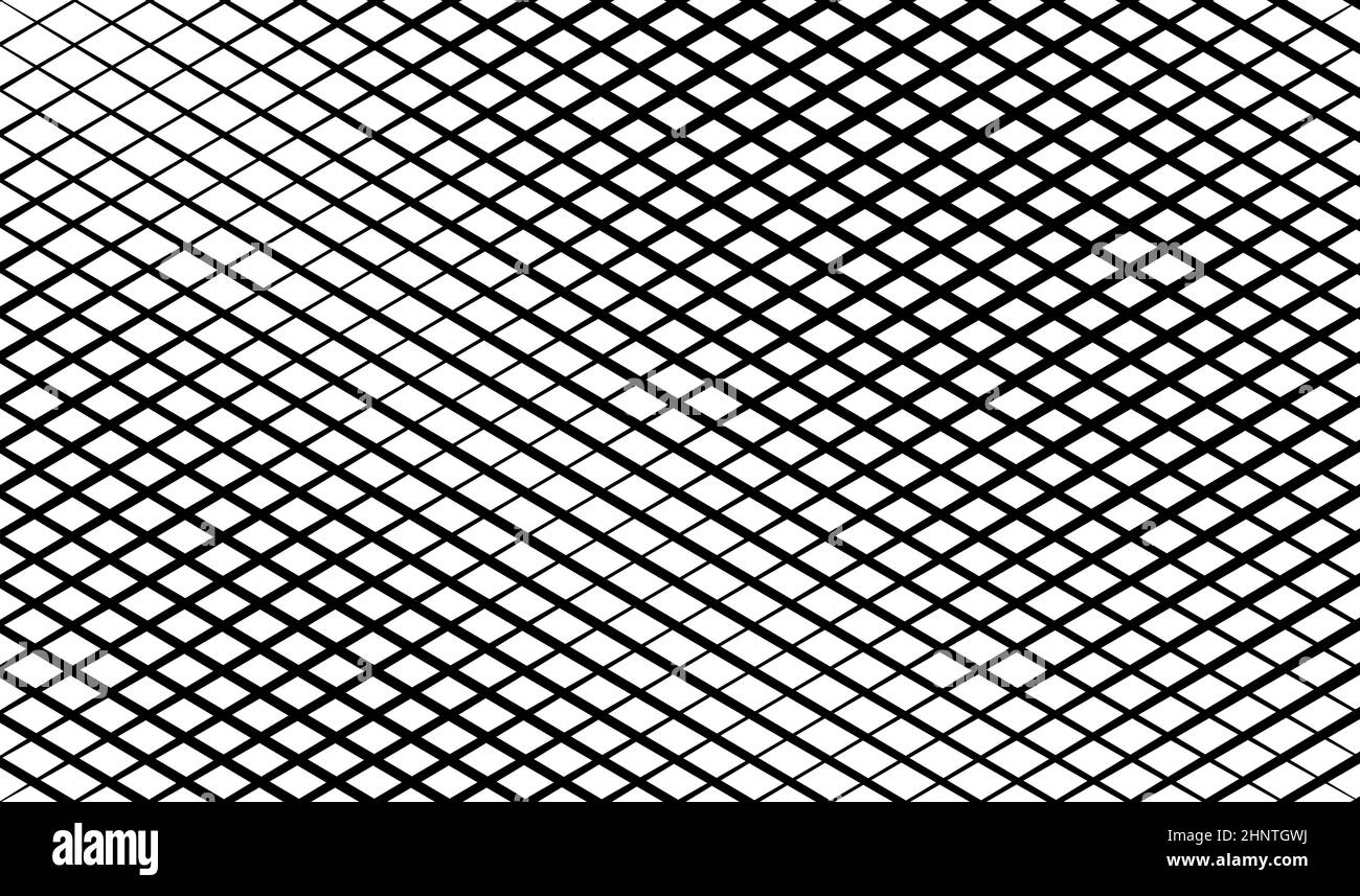 Diagonal, oblique grid, mesh pattern. Lattice, grating, trellis texture ...
