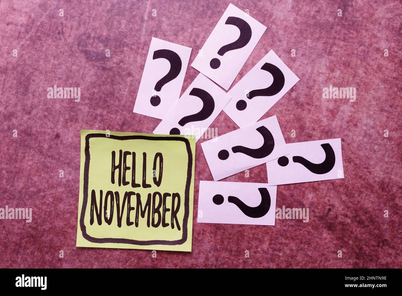 Sign displaying Hello November, Business showcase Welcome the eleventh