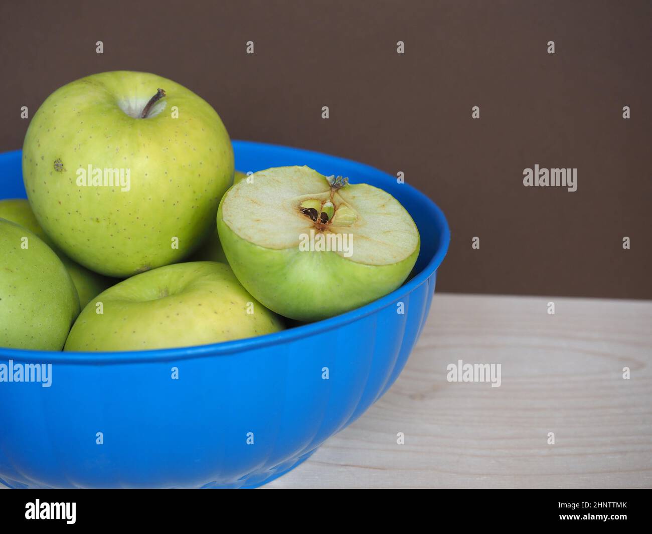 green Granny Smith apple (scientific name Malus domestica) vegetarian