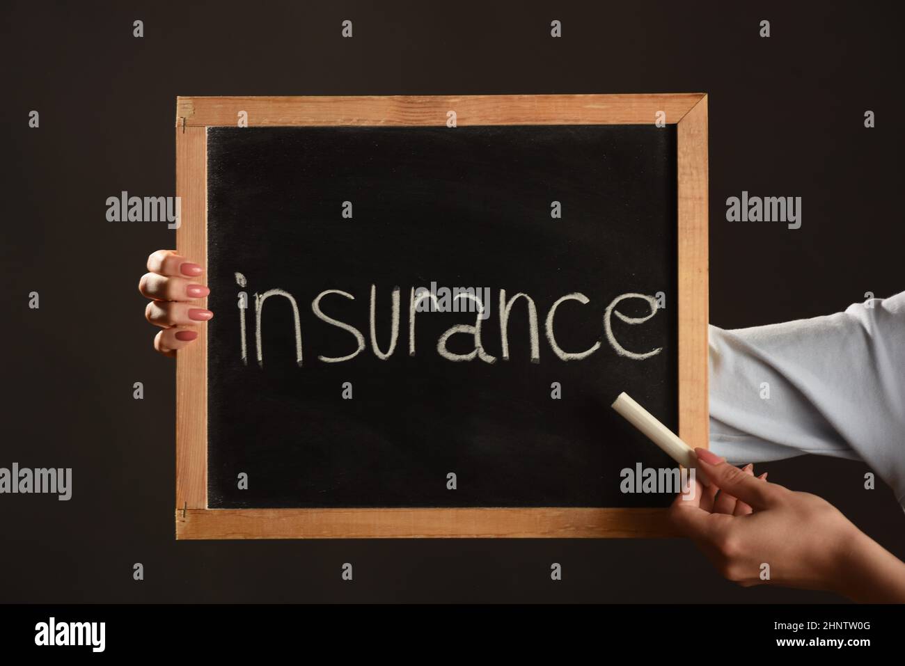sign or symbol for insurance industry, taking a precautionary step Stock Photo