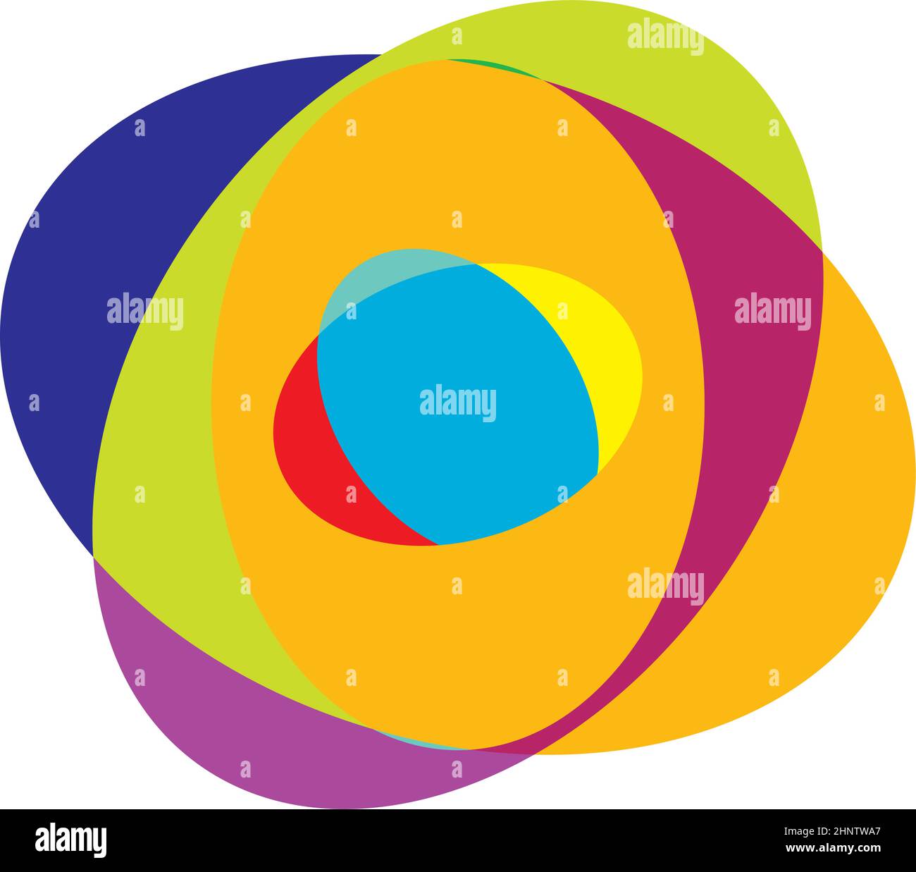 Abstract random circles geometric circular element - stock vector ...