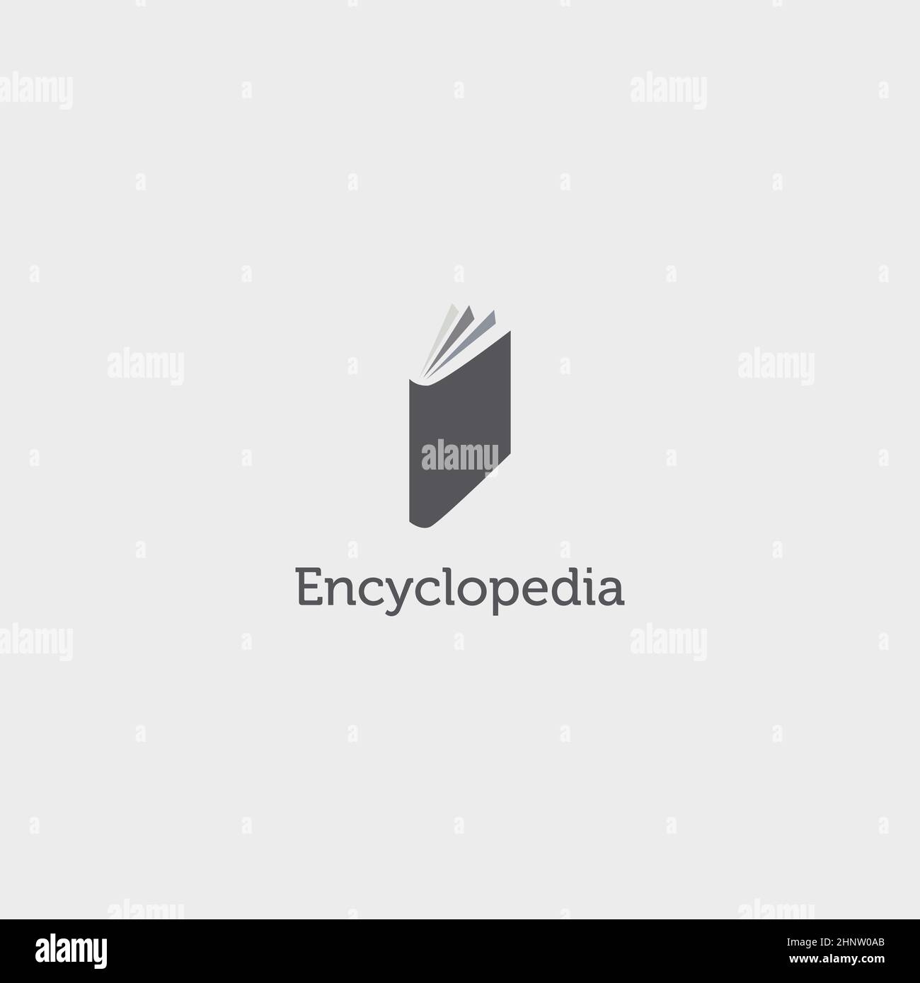 Simple Clean Encyclopedia Book Logo Sign Symbol Icon Stock Vector Image ...