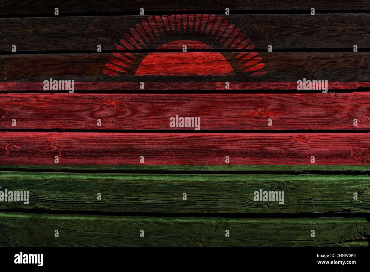 3D Flag of Malawi on a old wood wall background Stock Photo - Alamy