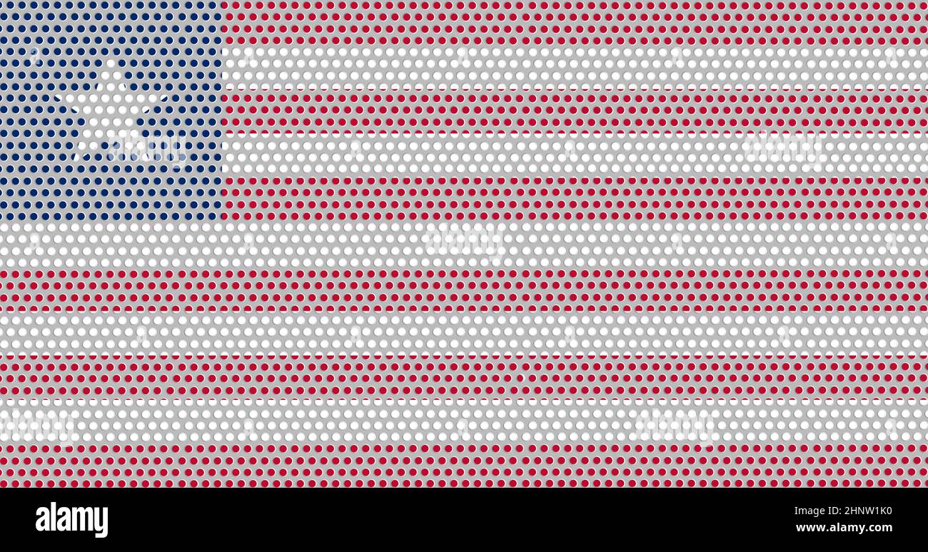 3D Flag of Liberia on a metal wall background Stock Photo - Alamy