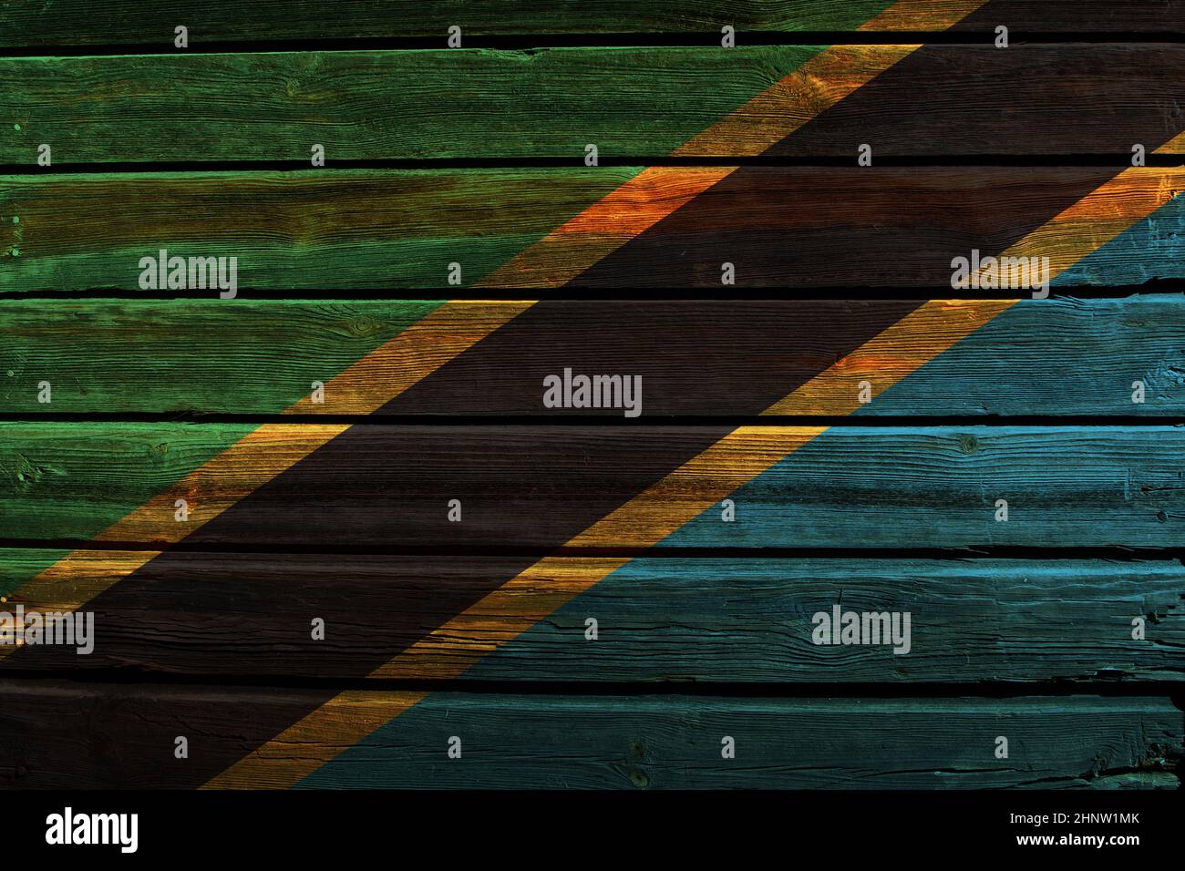 3D Flag of Tanzania on a old wood wall background Stock Photo - Alamy