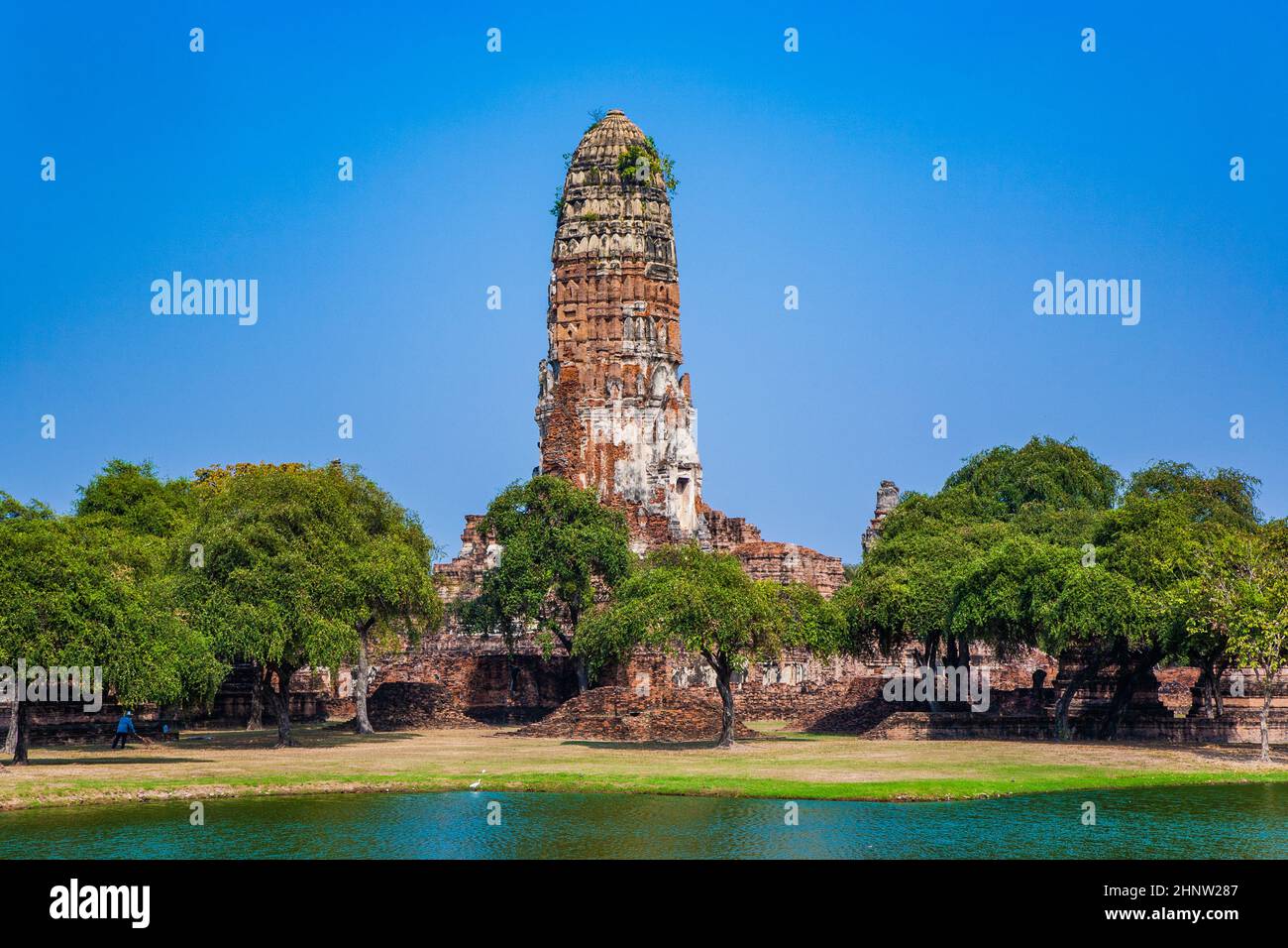 old Temple Wat Phra Ram in the old ancient capital of Ayutthaja Stock ...