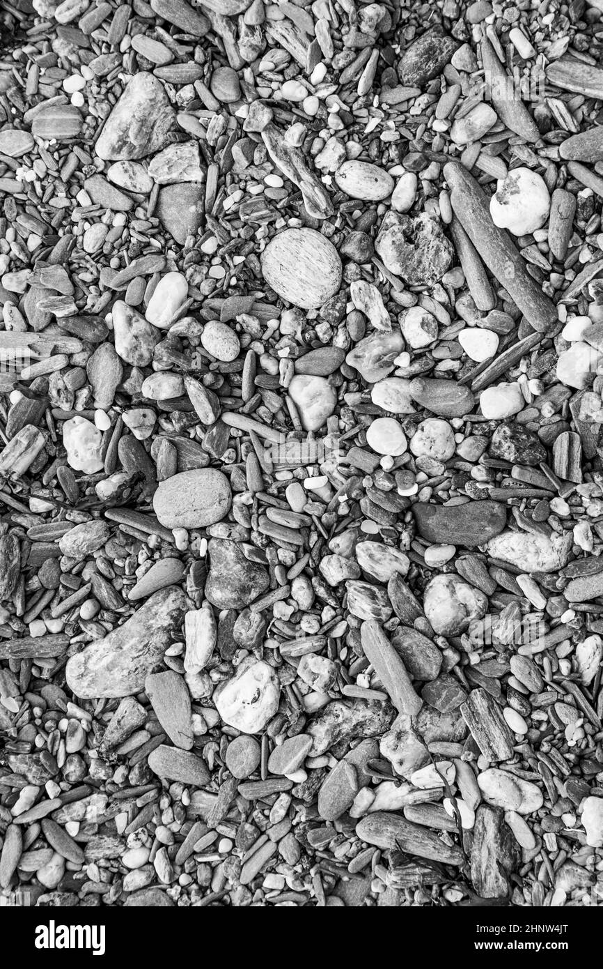 Small round stones Black and White Stock Photos & Images - Alamy