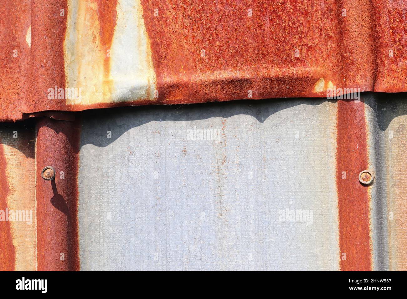 Detailed close up surface of rusty metal and steel with lots of