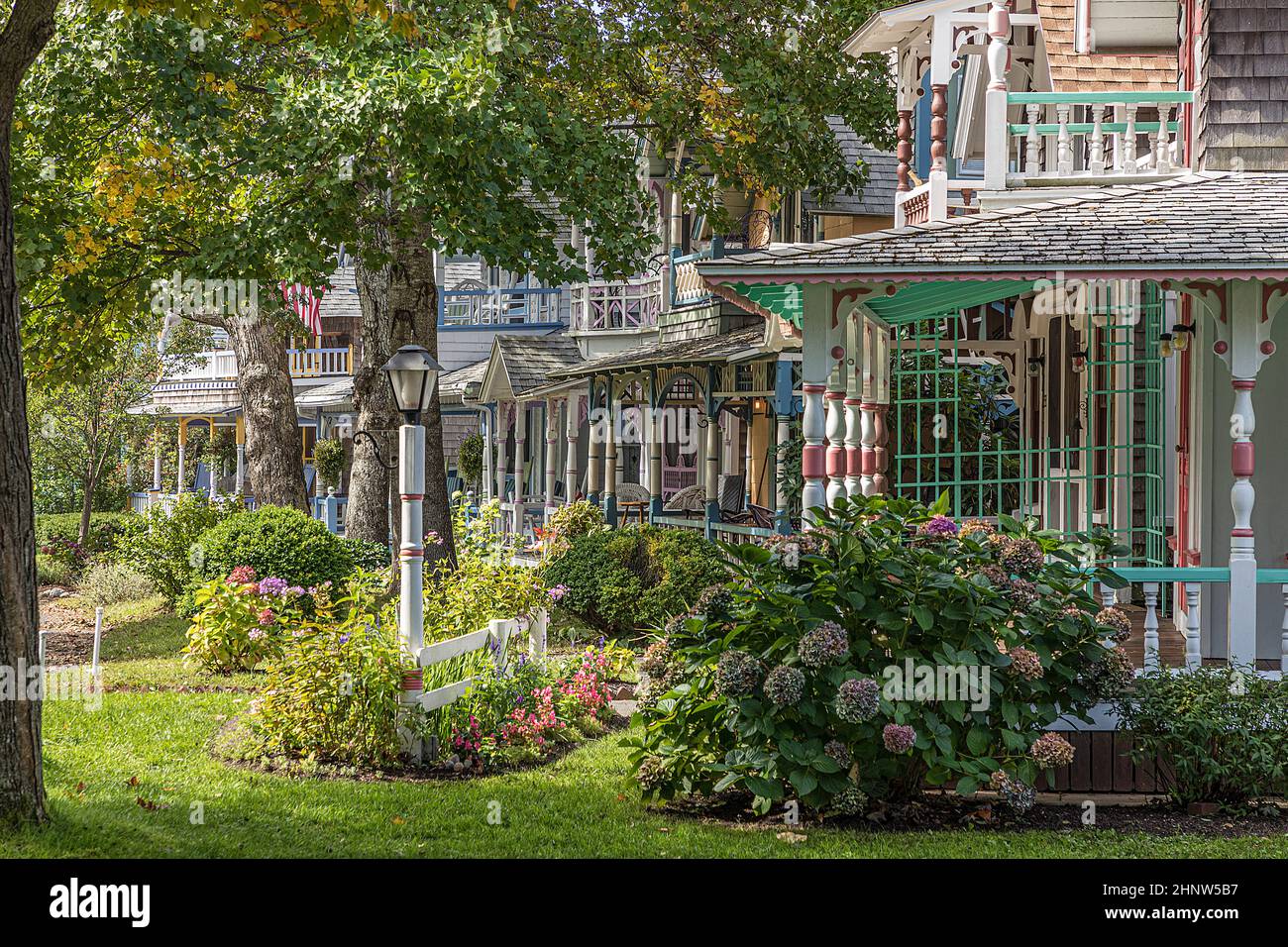 old carpenter cottages called gingerbread houses on Lake Avenue, Oak