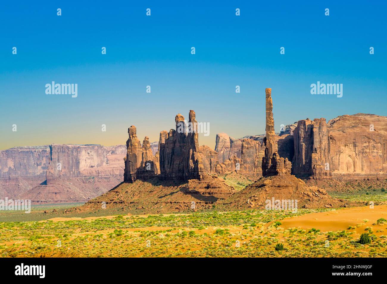The Totem Pole Butte is a giant sandstone formation in the Monument