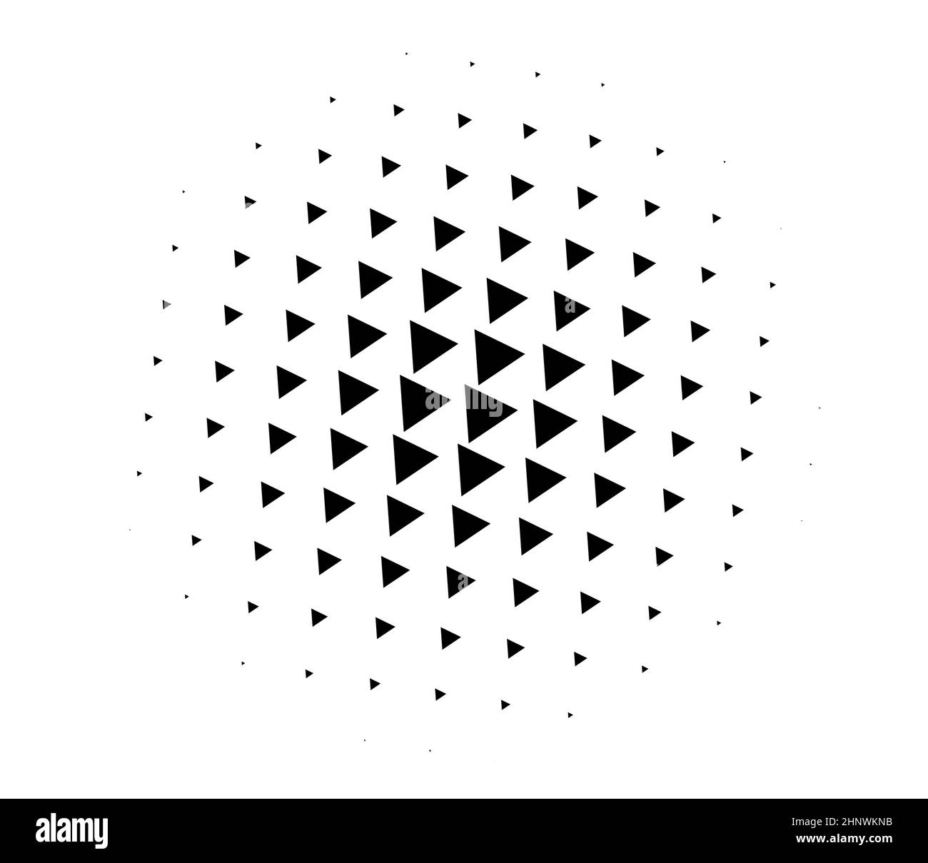 Triangle halftone texture, pattern. Geometric, angular vector design ...