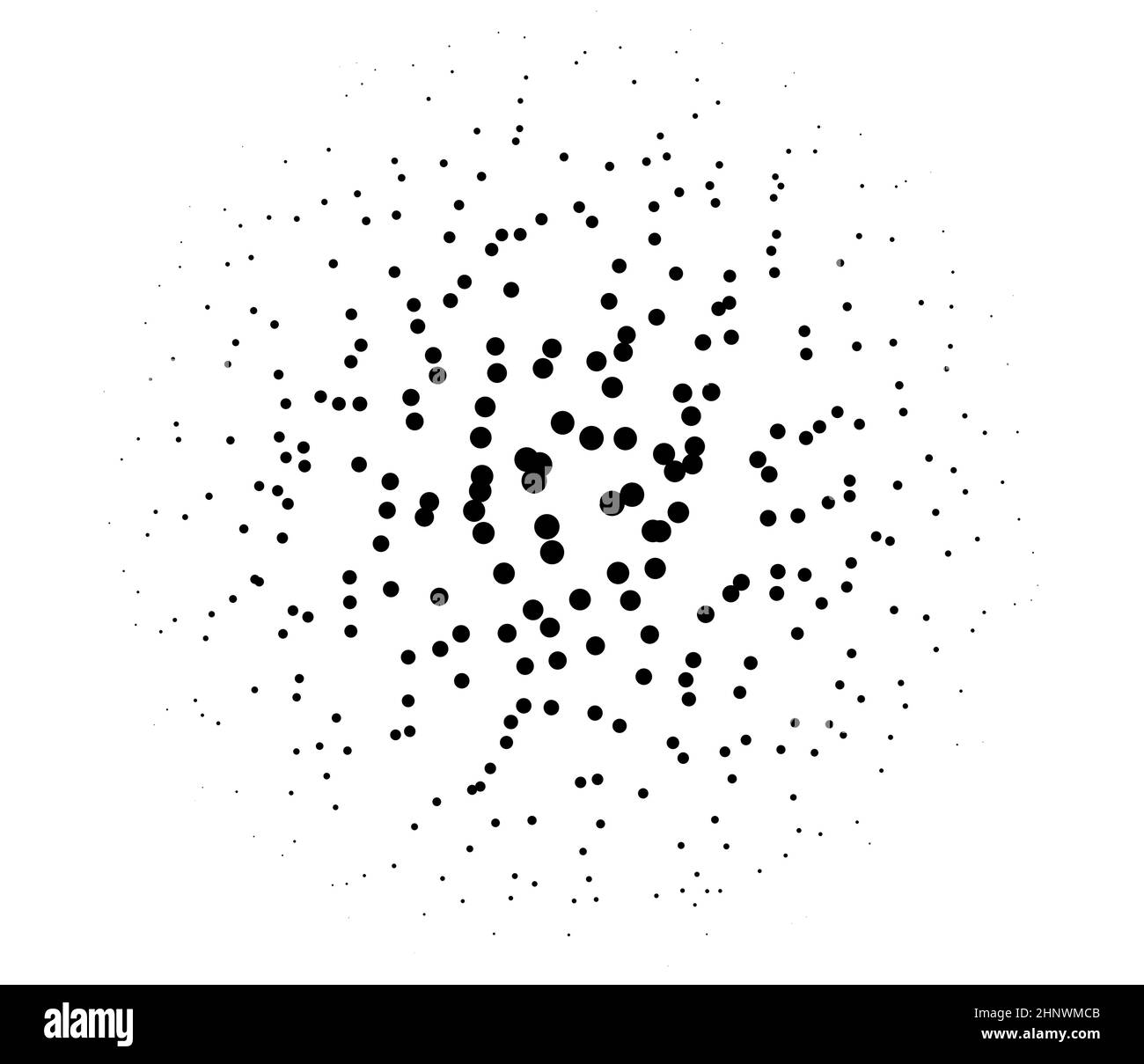 Random circles, dots halftone pattern. Pointillist, pointillism background. Stipple and stipping dotted texture Stock Vector