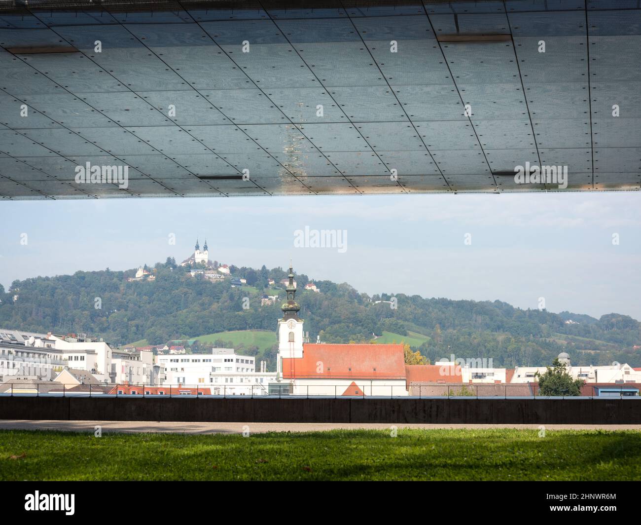 Linz Austria Church and Göstlingberg Stock Photo - Alamy