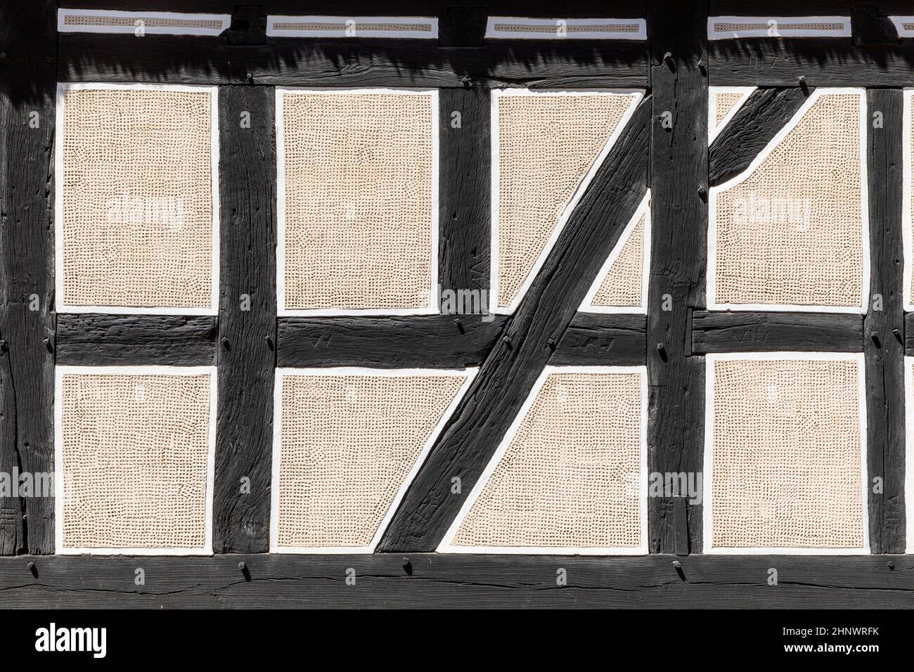background of old half timbered wall of an old house Stock Photo - Alamy