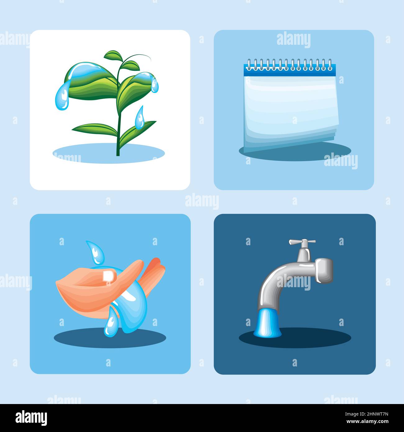 Water faucet plant icon Stock Vector Images - Alamy