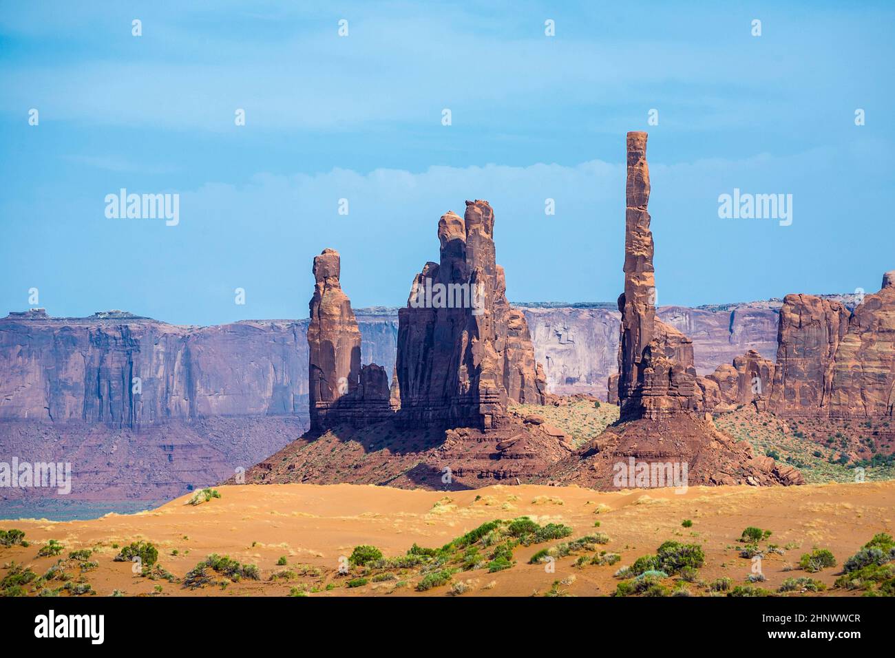 The Totem Pole Butte is a giant sandstone formation in the Monument ...