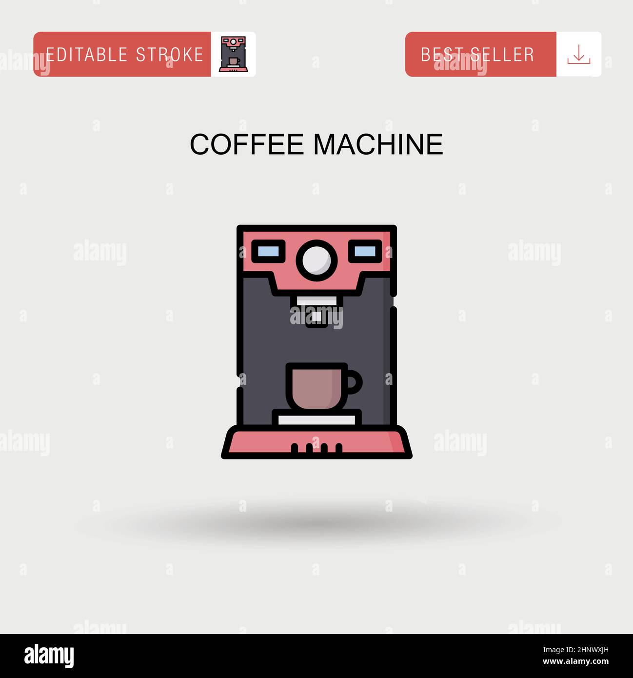 Coffee machine Simple vector icon Stock Vector Image & Art Alamy