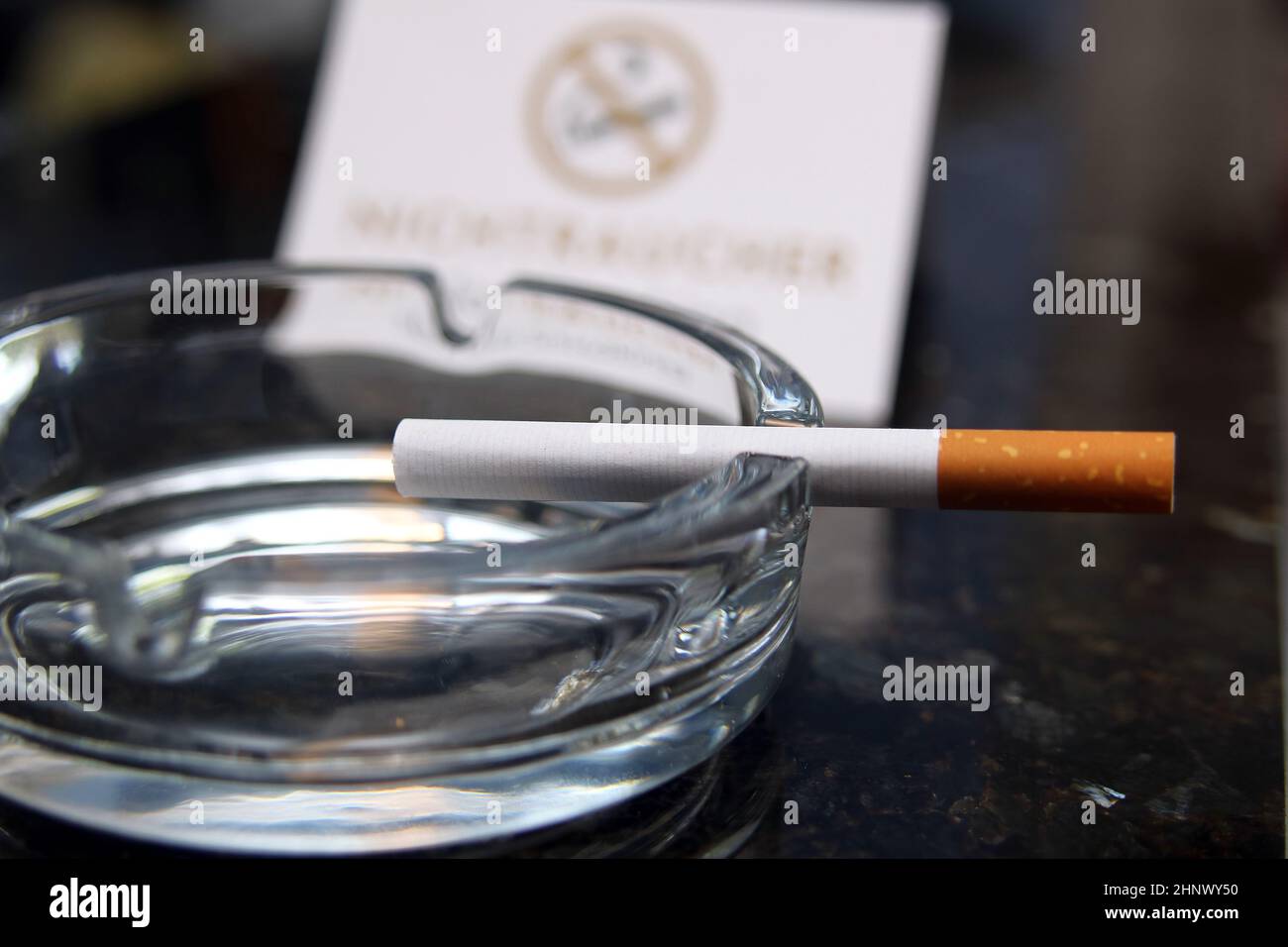 Die letzte Zigarette Stock Photo