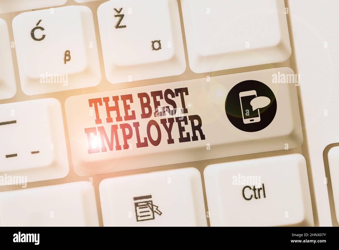 Conceptual caption The Best Employer, Conceptual photo created ...